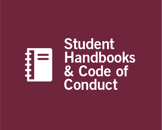 Link to Student Handbooks and Code of Conduct