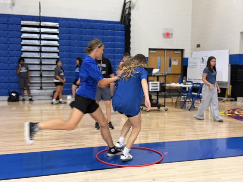 photo of kids in a gym
