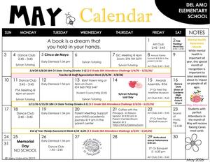 May Calendar