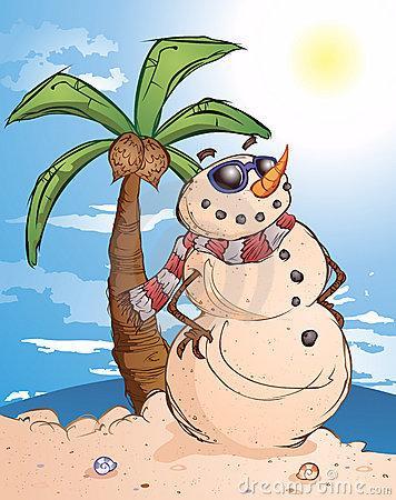 tropical snowman