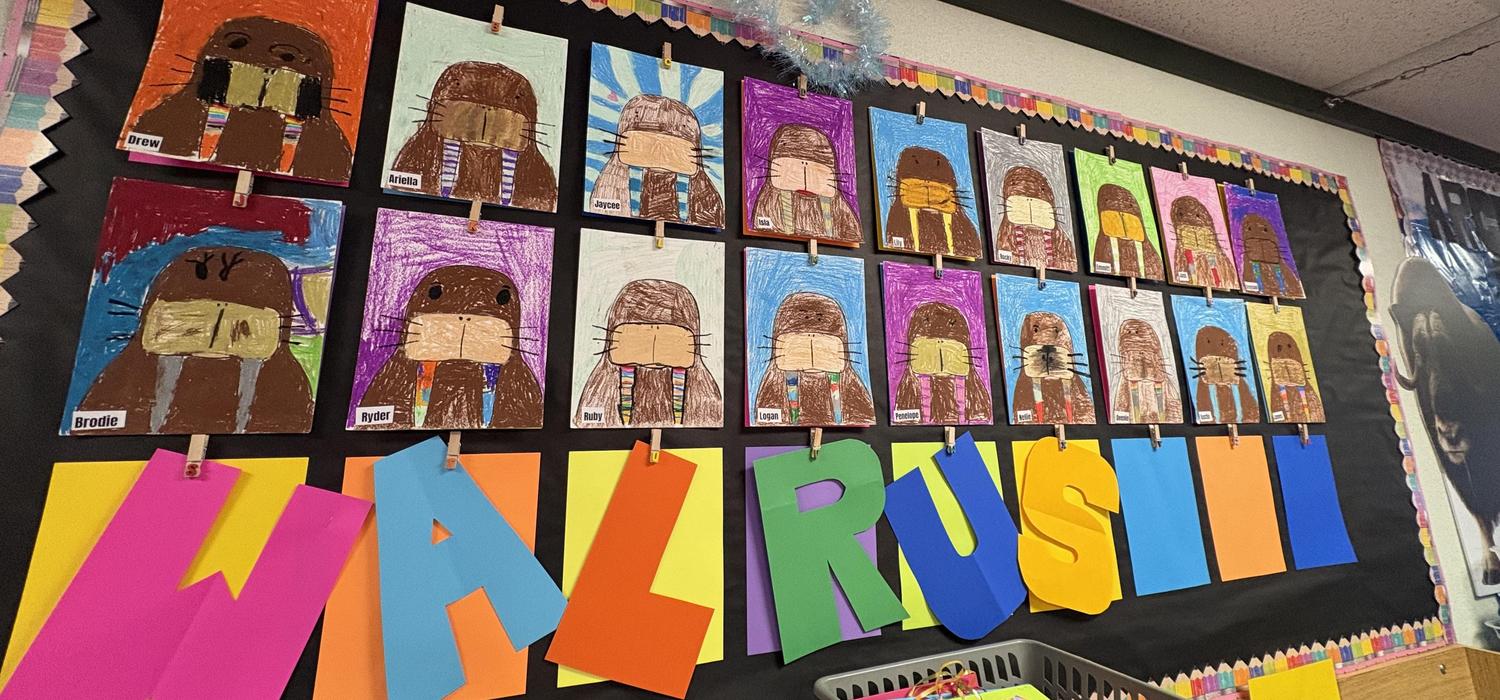 Kindergarten Walrus Art