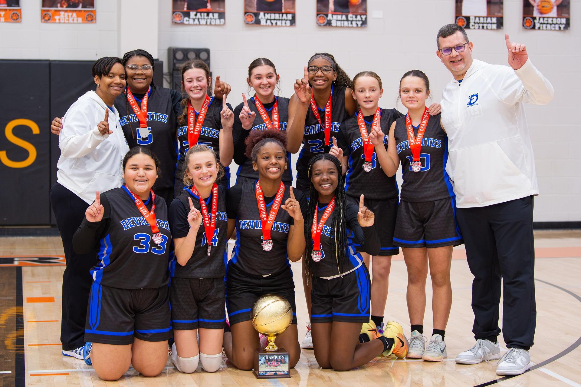 2025-2026 Girls Basketball State Tournament Champions Team