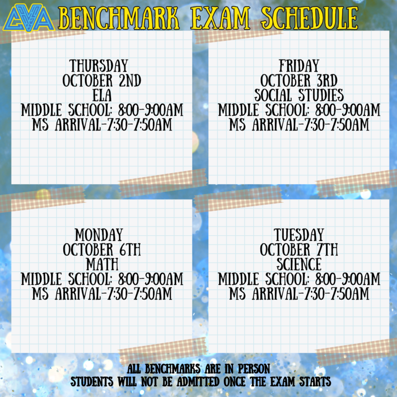 Middle School Benchmark Schedule Featured Photo