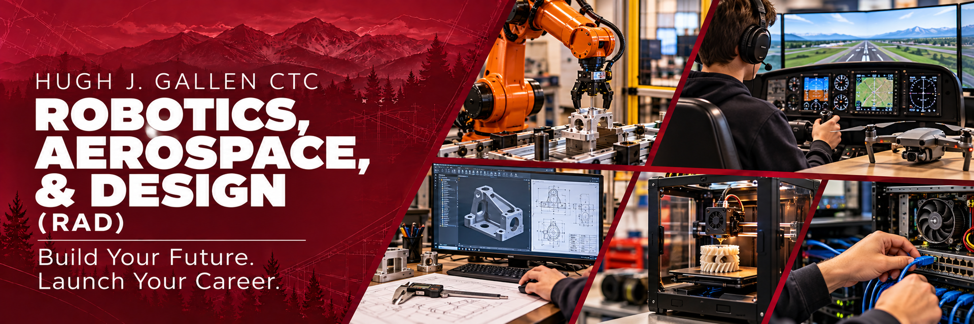 Banner picture for the Robotics, Aerospace & Design program