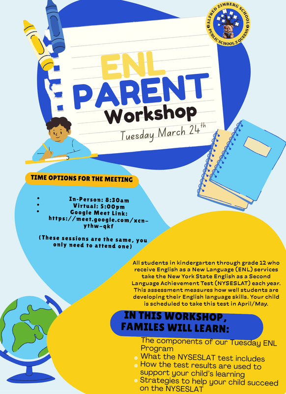 Flyer for ENL workshop