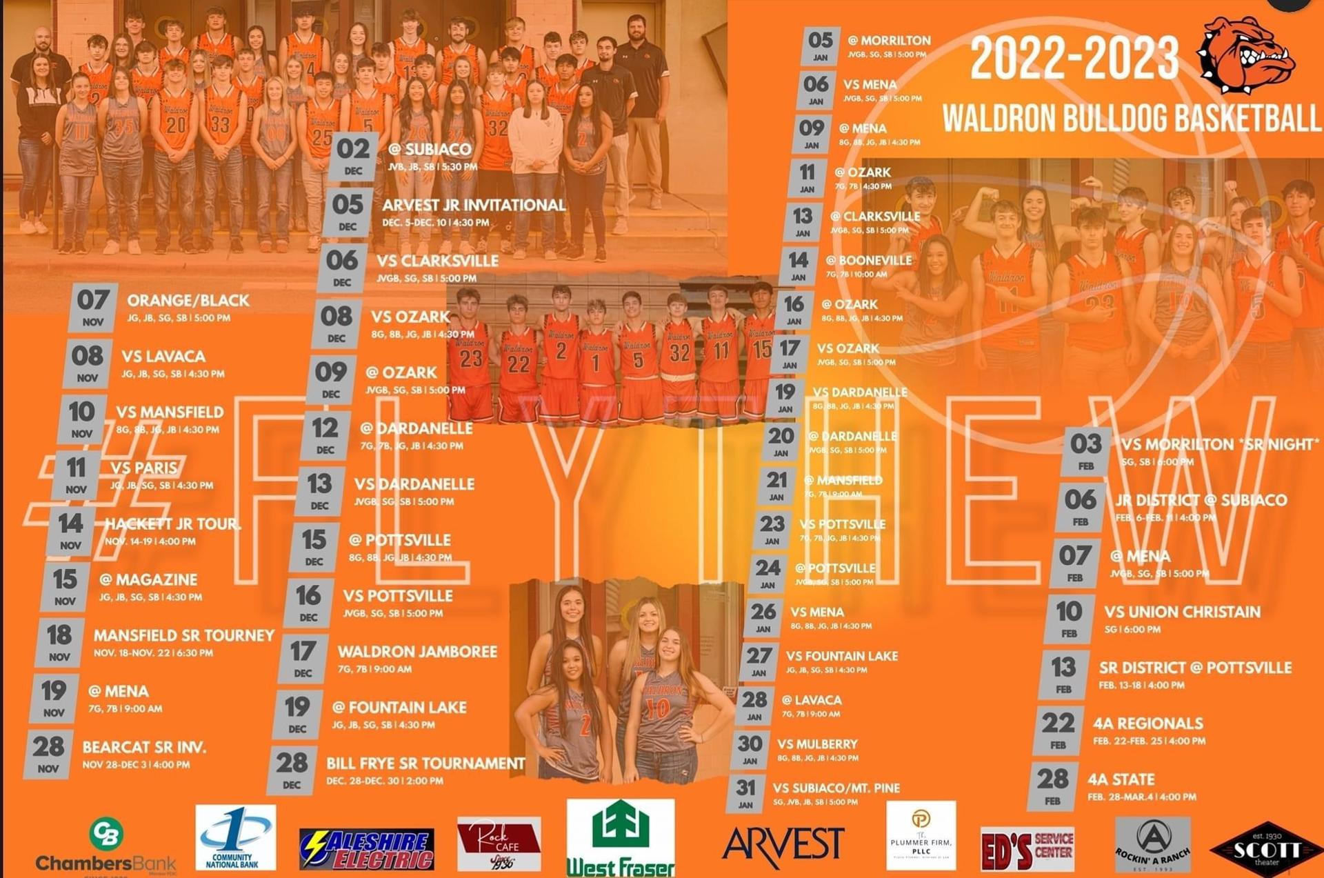 Schedules Athletics Waldron Public Schools