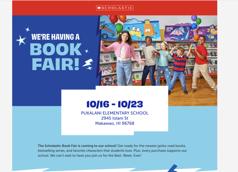 Scholastic Book Fair  - October 16-23 Featured Photo
