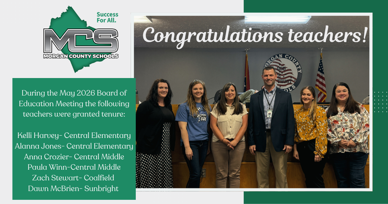 MCS teachers receive tenure at May 2026 board meeting