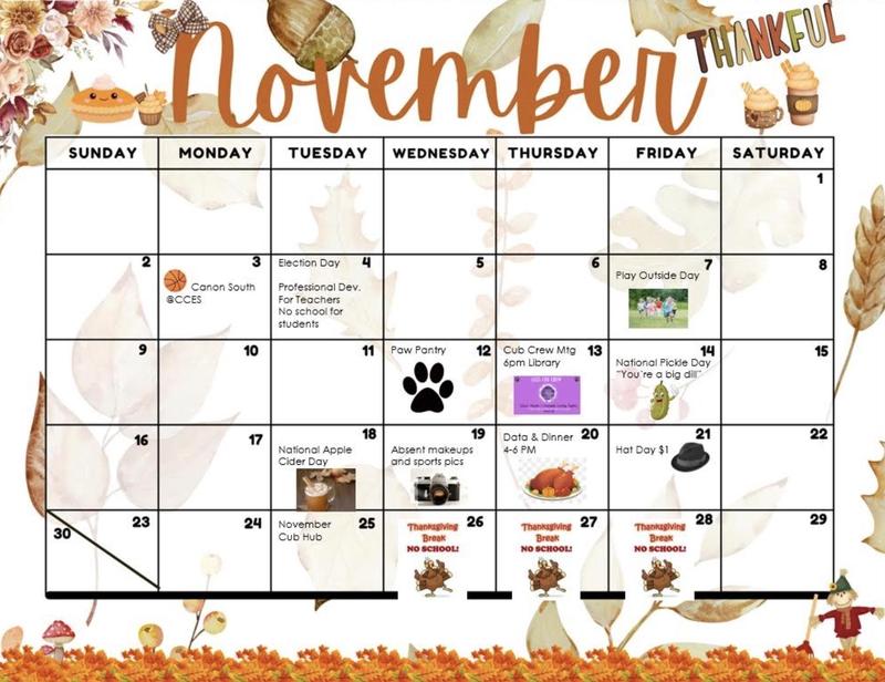 Nov. Calendar