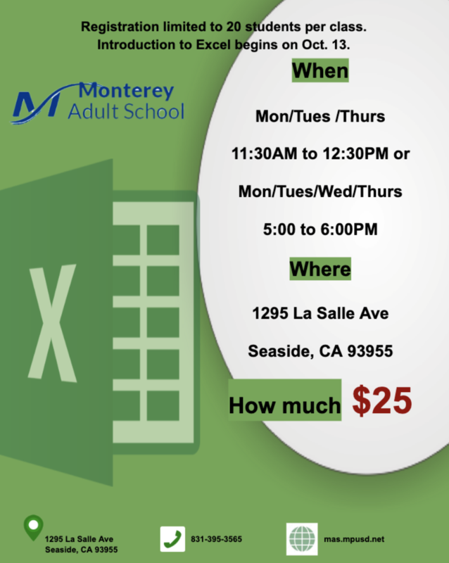 excel flyer