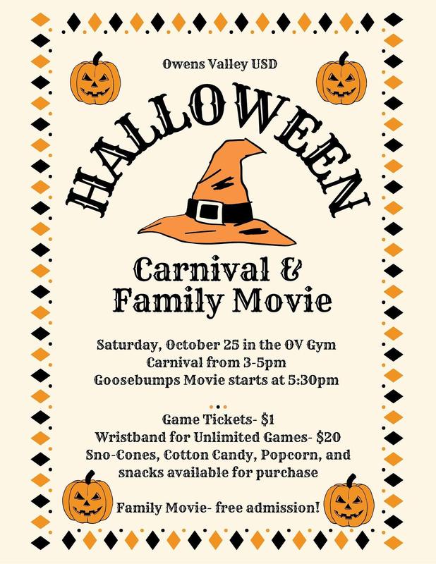 Halloween carnival and Movie Night!