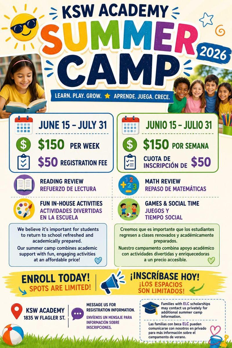 summer camp announcement