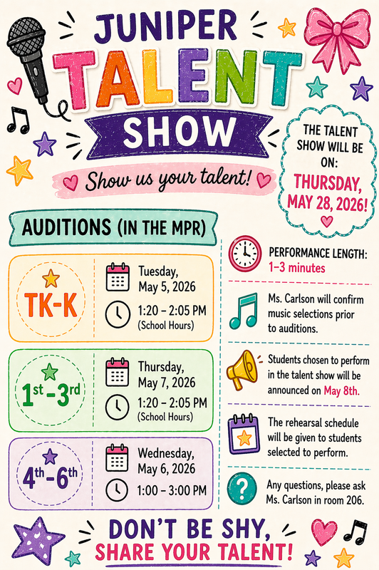 talent show flyer