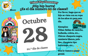 Hip, Hip, Hooray! It's the 50th Day of School!!