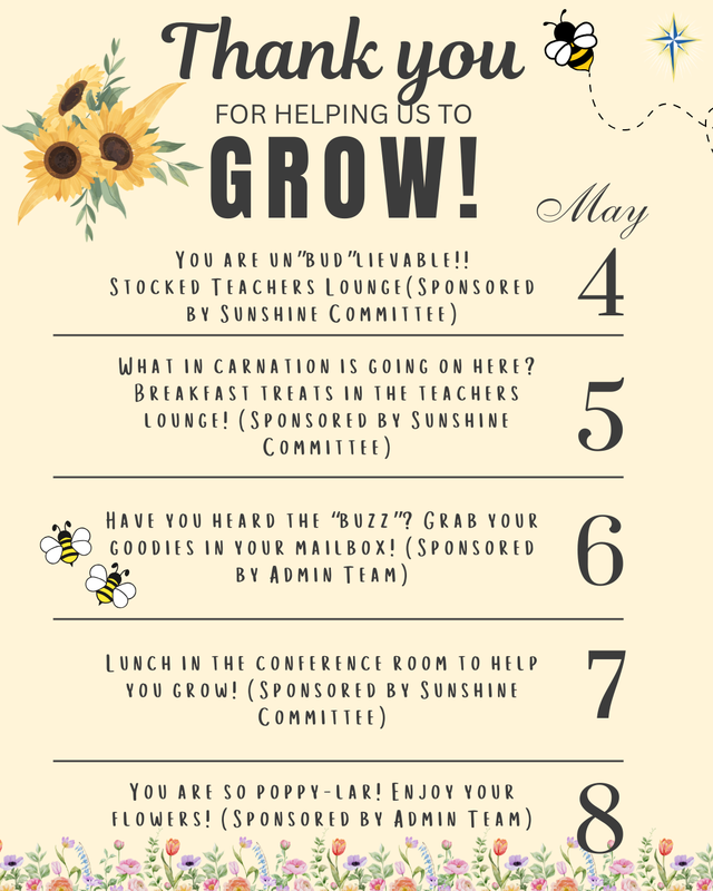 Teacher Appreciation!