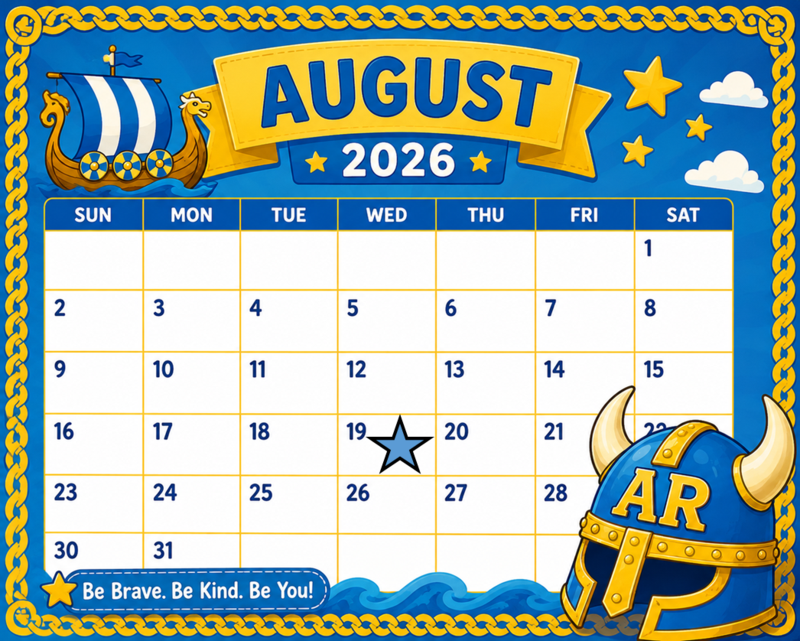 Open Houses - First Day of School - School Calendar 2026-27