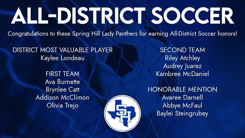 Lady Panther Soccer Honors