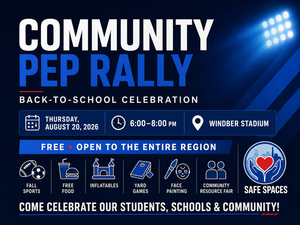 Community Pep Rally Graphic