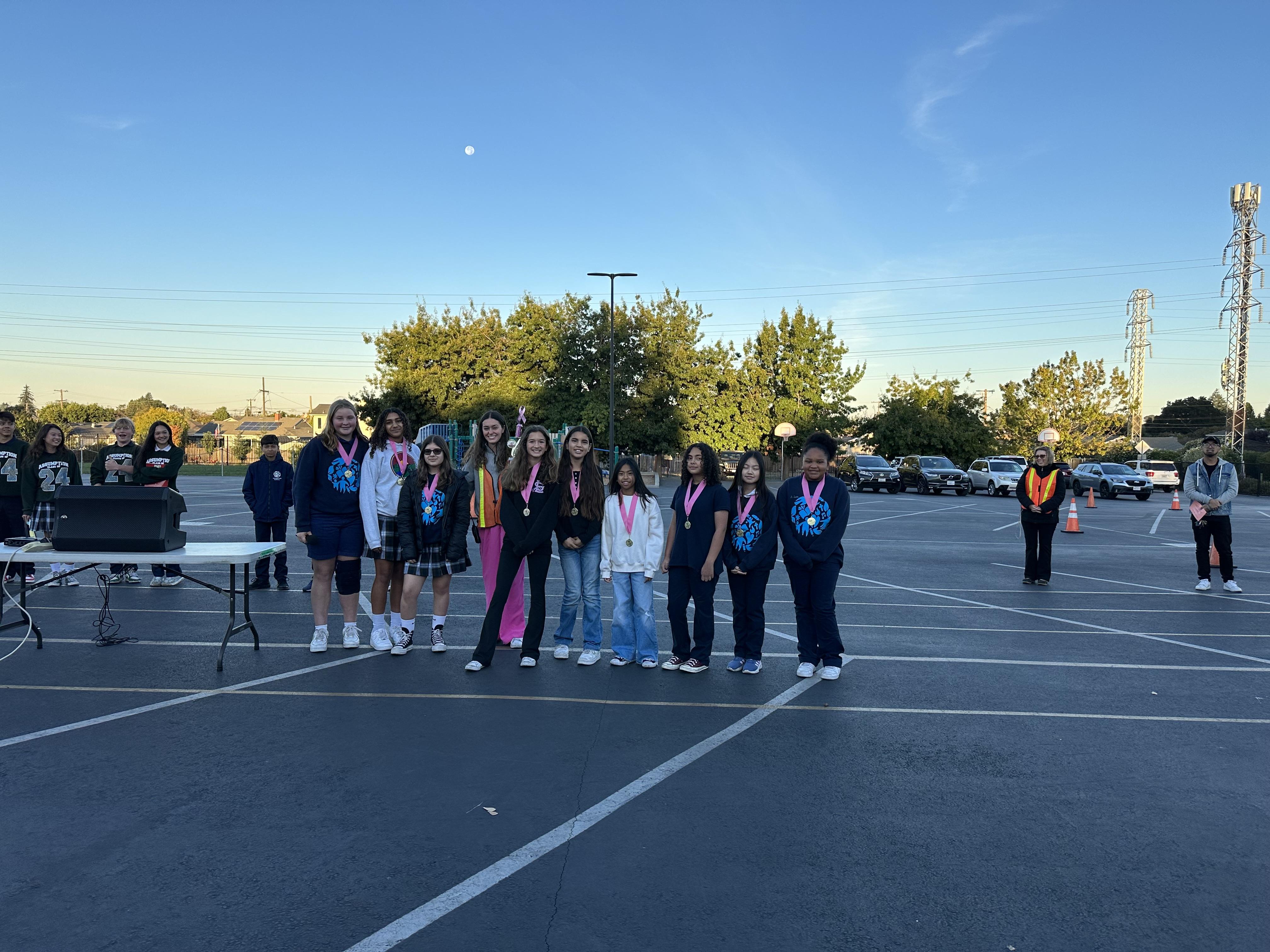 Celebrating at Morning Assembly