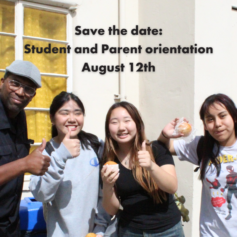 VCMS Student Orientation: August 12