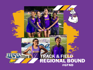 promo graphic - MHS girls track & field regional bound 2026