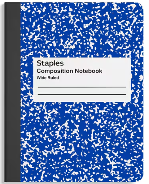 blue notebook