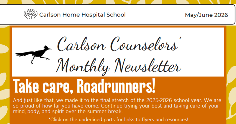 Carlson Monthly Newsletter for May and June 2026