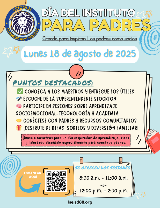 Parent Institute Flyer Spanish