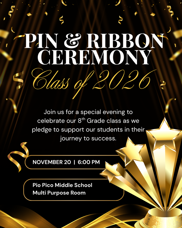 Pin & Ribbon Ceremony