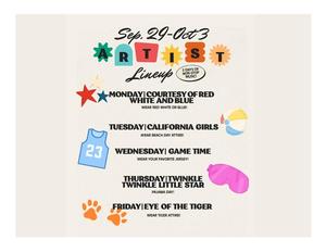 Dress up days poster