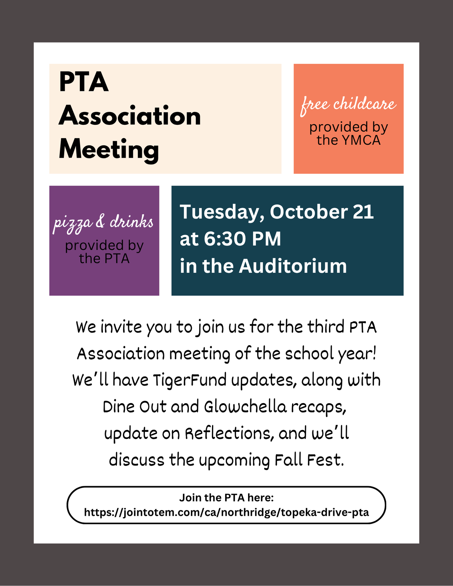 PTA October Meeting
