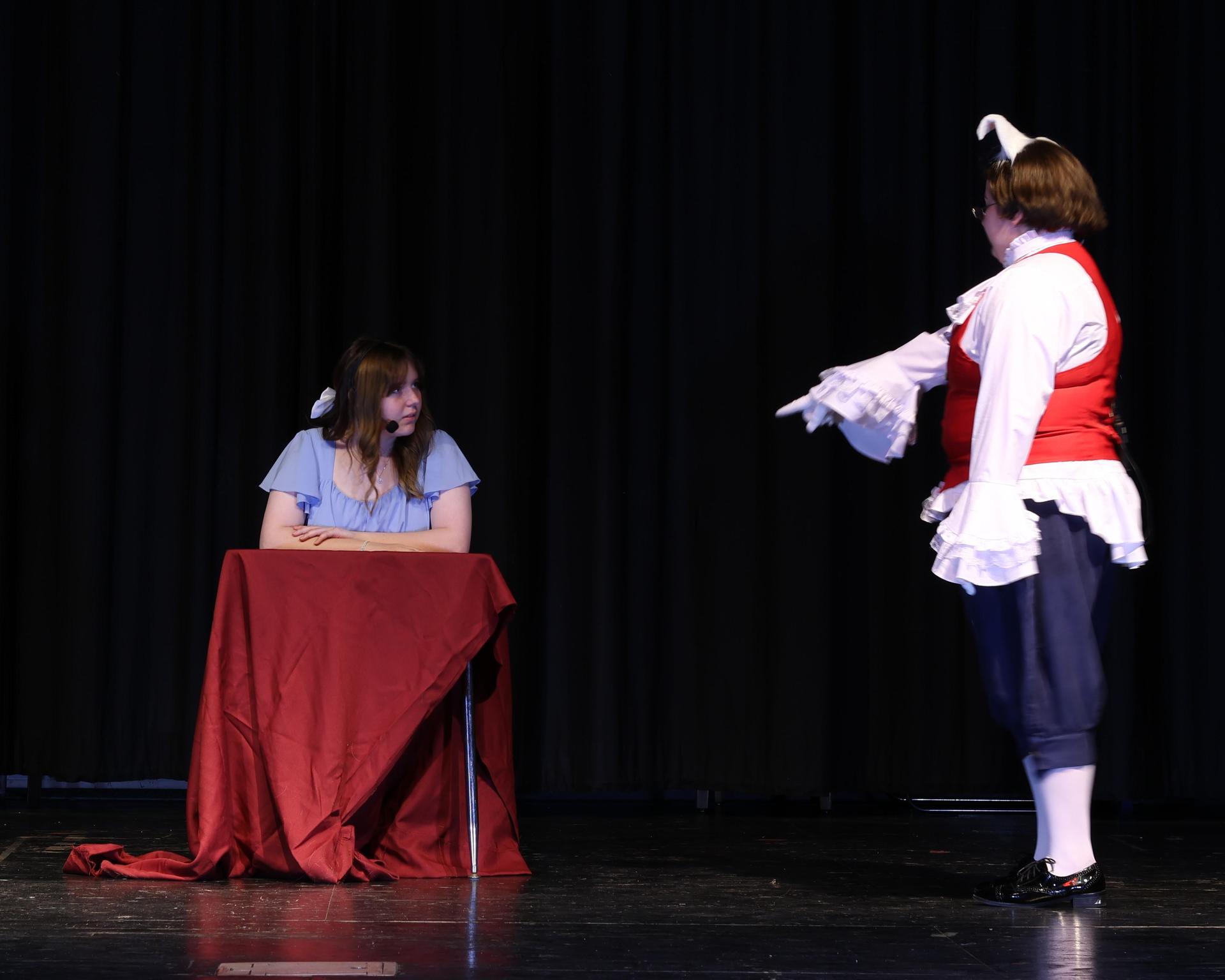 cast members at rehearsal