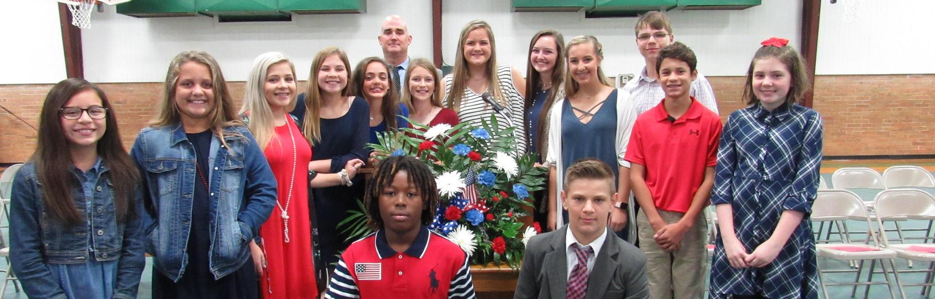Students at Veteran's Day Program