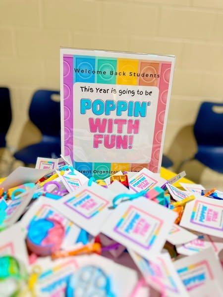 We kicked things off with a little surprise for our amazing students — Pop-It keychains to start the year with a smile!