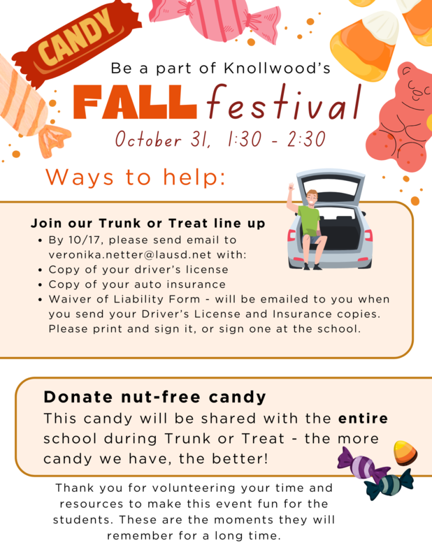 Be a part of Knollwood's Fall Festival!