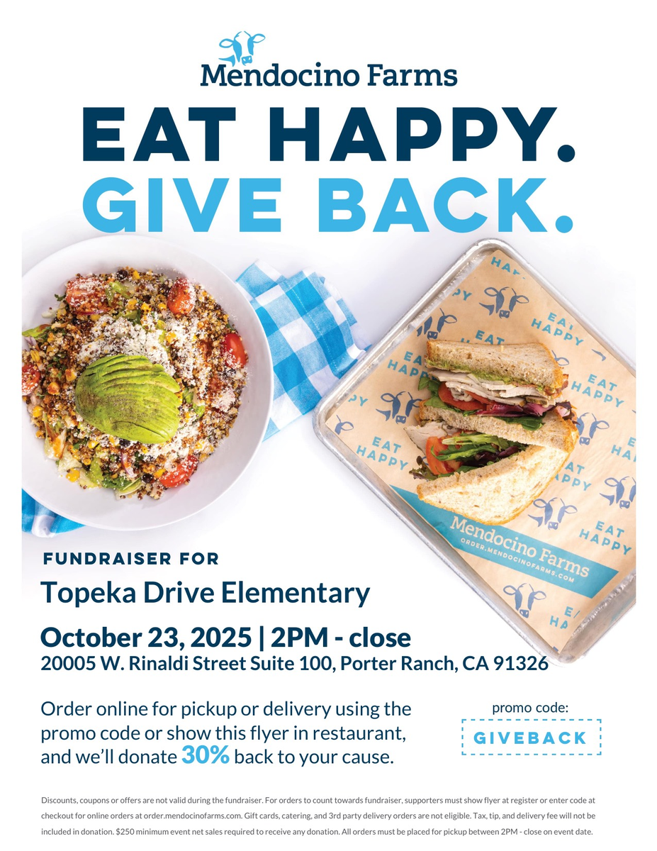 PTA Dine Out Flyer