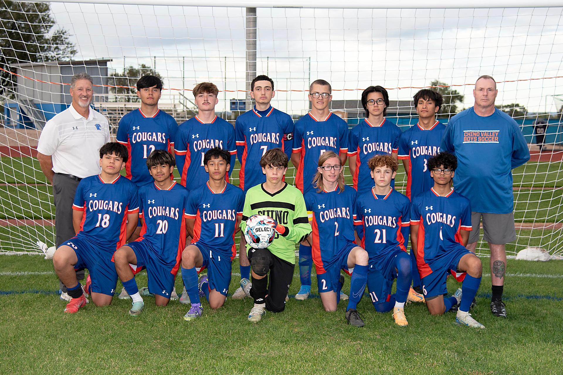 team photo of boys soccer team