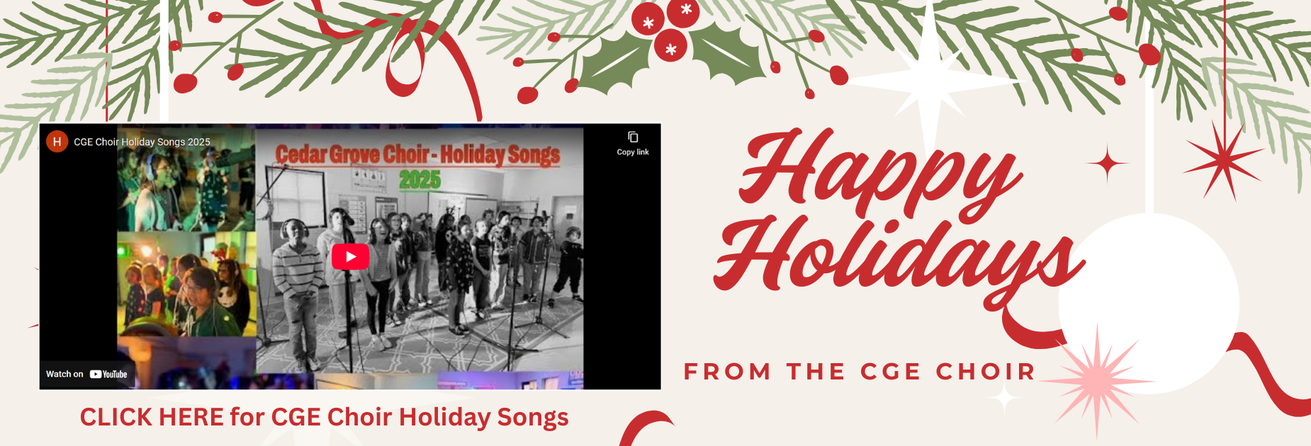 CHOIR SONGS Holidays 25