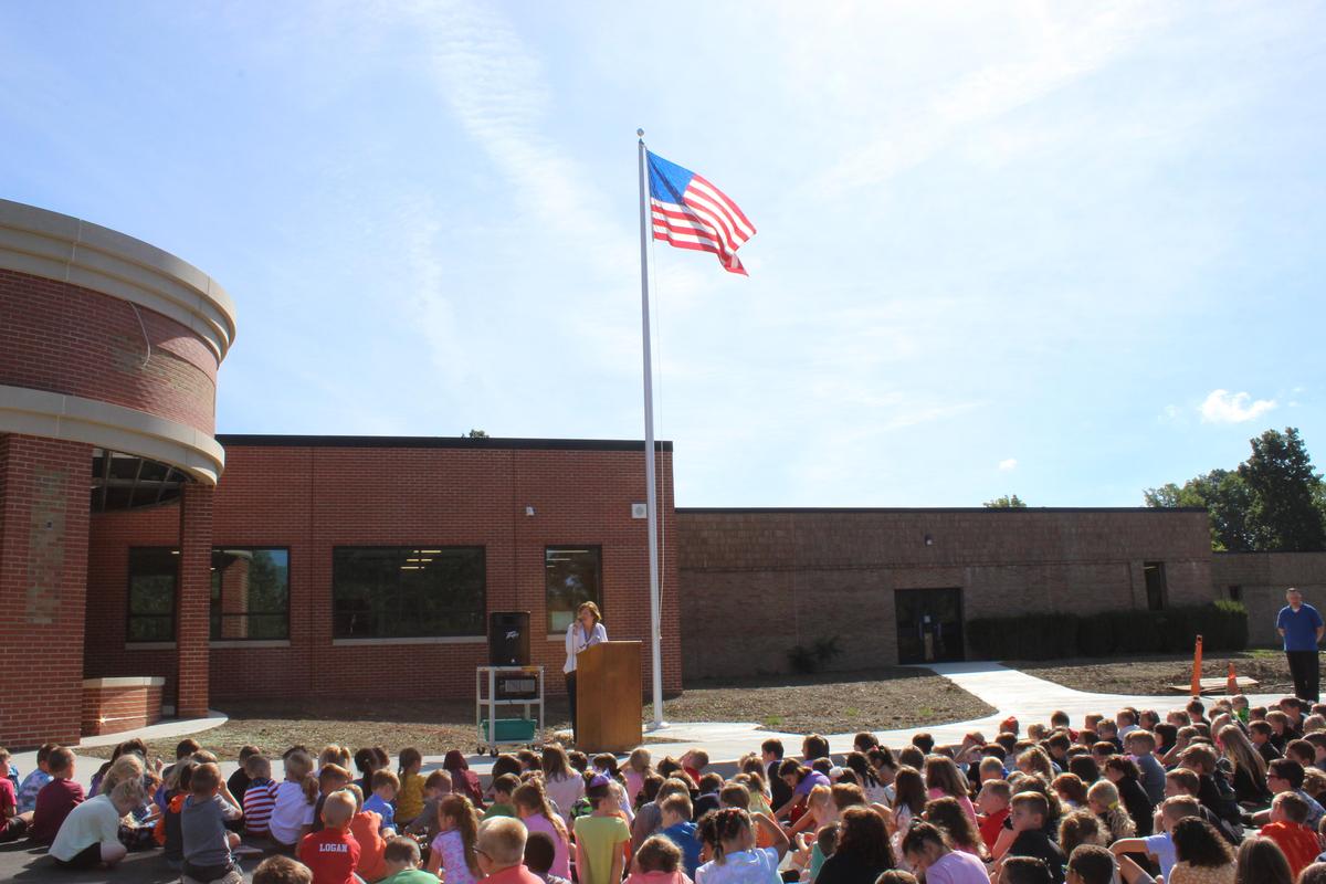 Oklahoma Flagpole Dedication Ceremony Oklahoma Elementary School