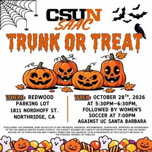 CSUN Trunk-Or-Treat - 10.28.2026 From 5:30pm-6:30pm