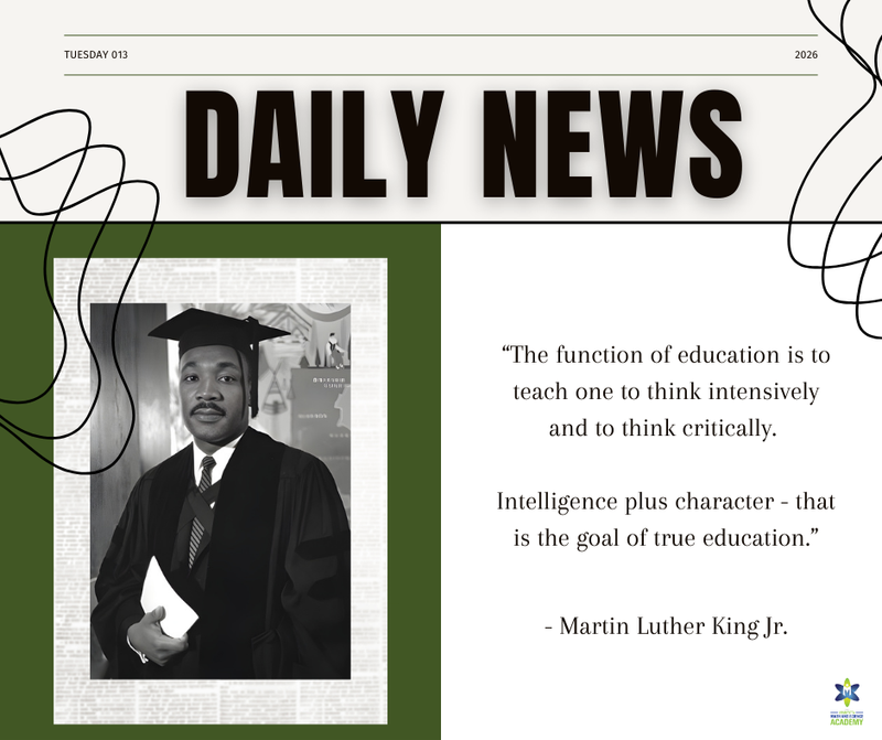 As we honor Dr. Martin Luther King Jr. in the days leading up to his birthday, we reflect on his  belief in the power of education.