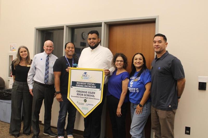 ORANGE GLEN HIGH SCHOOL AND ESCONDIDO UNION HIGH SCHOOL DISTRICT RECOGNIZED BY SAN DIEGO COUNTY OFFICE OF EDUCATION