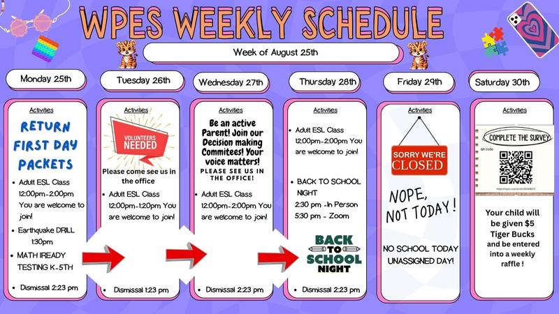 Weekly Schedule