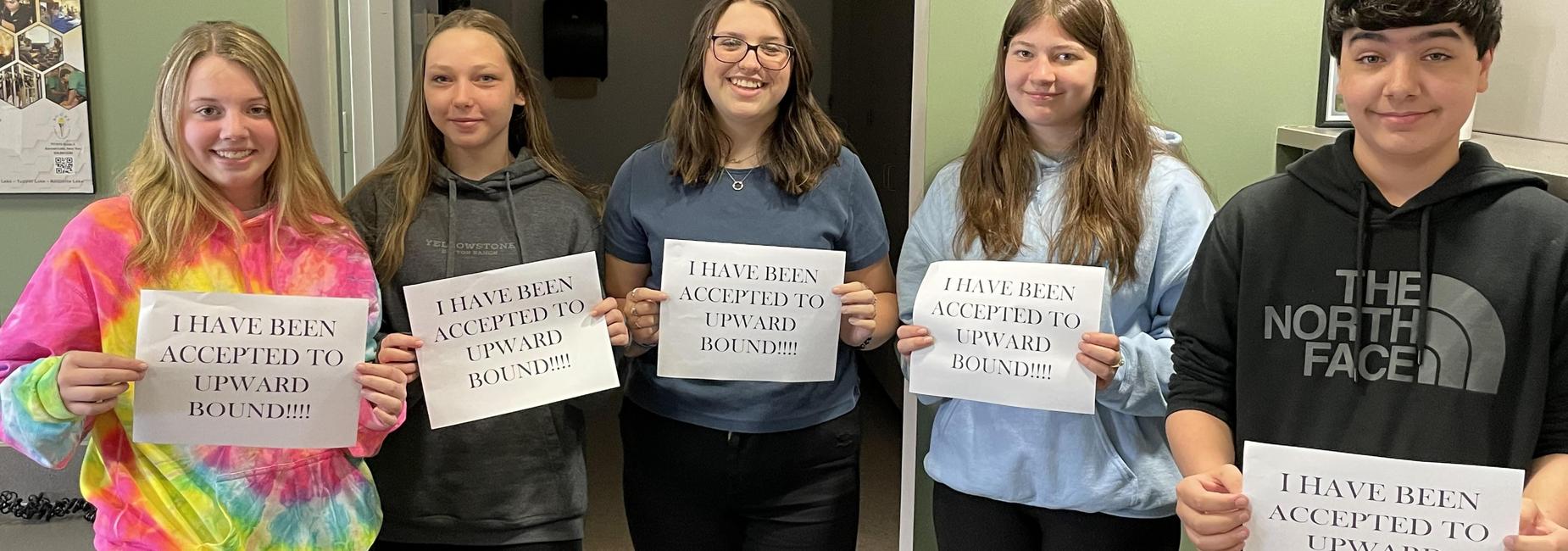 Students accepted to Upward Bound