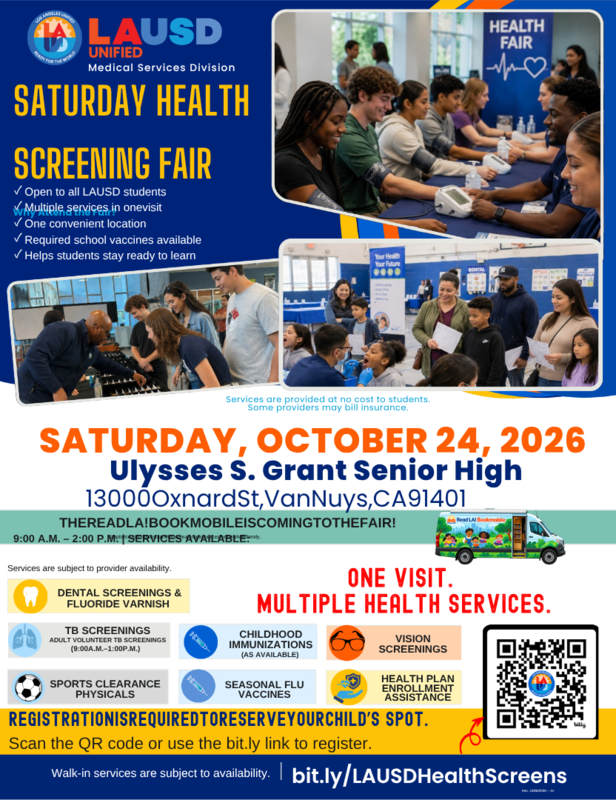 Saturday Health Screening Fair