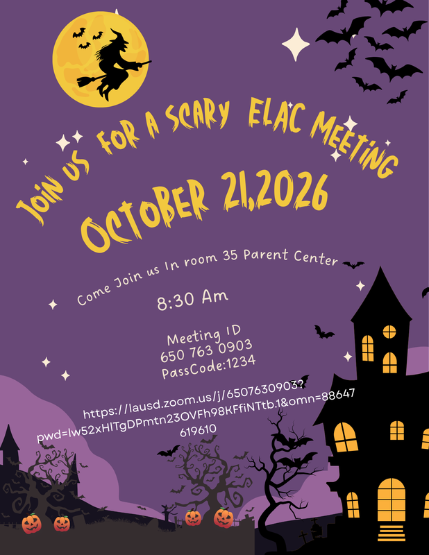 ELAC Meeting - October 2026
