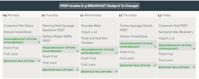 Breakfast for the Week/ Desayuno de la semana