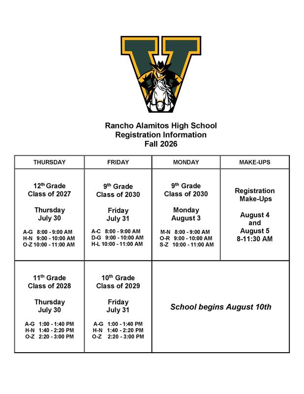 Fall Registration Dates and Times Featured Photo