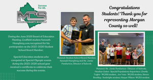 Student Recognition at June 2026 Board of Education Meeting
