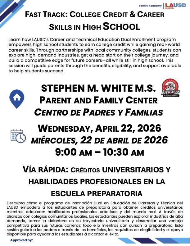 College and Career flyer